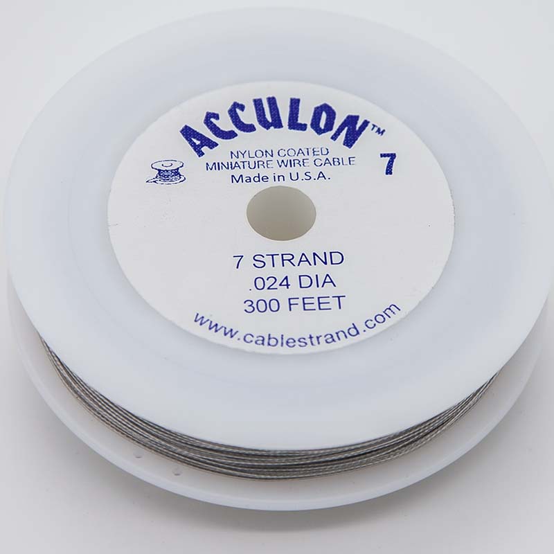 24FI297-300FT: ACCULON CABLE STRAND .024 7 STR 300FT