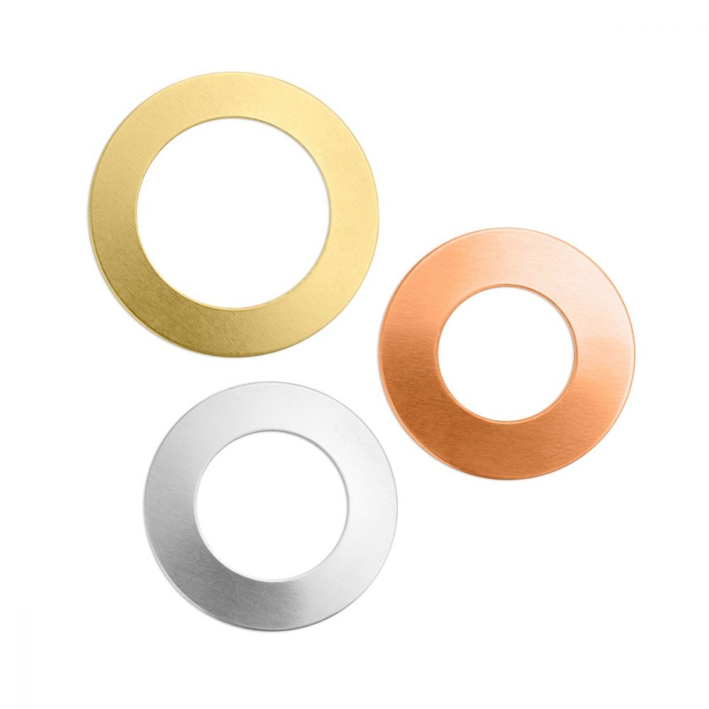 IA004-WASHER: Mixed Metal Washers Blank Assortment