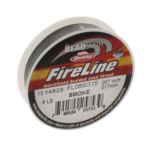 62TN105-15: FIRELINE THREAD 8LB SMOKE 0.007IN/0.17MM 15YD