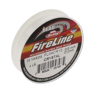 60TN112-15: FIRELINE THREAD 4LB CRYS 0.005IN/0.12MM 15YARD