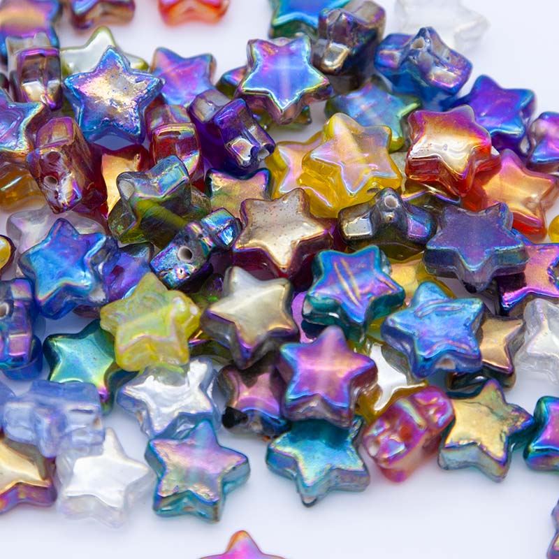 13IN501-SR: Star Bead TRANS AB Mix 12 to 13mm-100PC