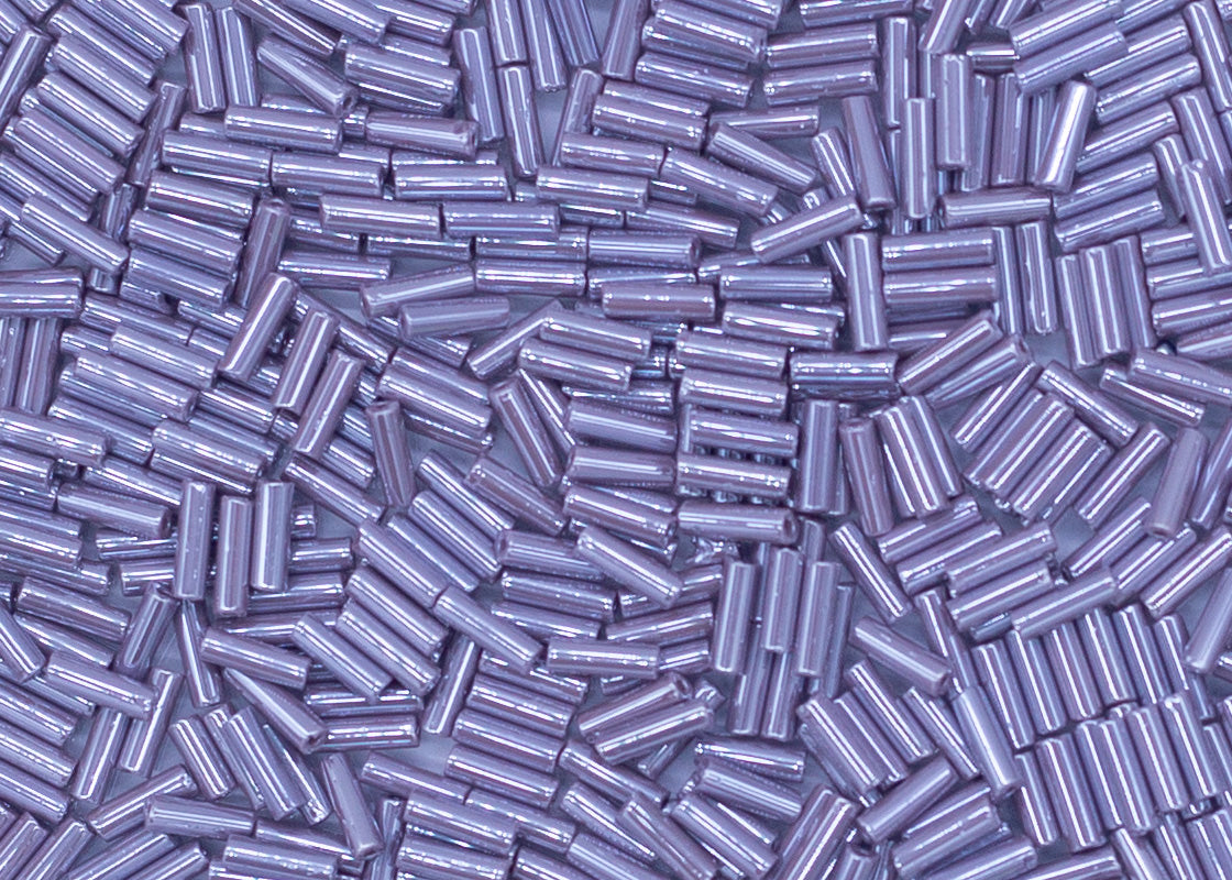 3BB396-50: CZ Bugle Bead LSTR Lavender #3-50GM