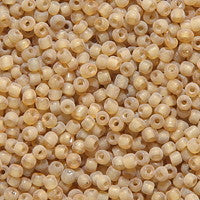 12SV253-19: Vintage Venetian Seed Bead Transparent Gold #19 Unfinished 12/0 - 500 Grams