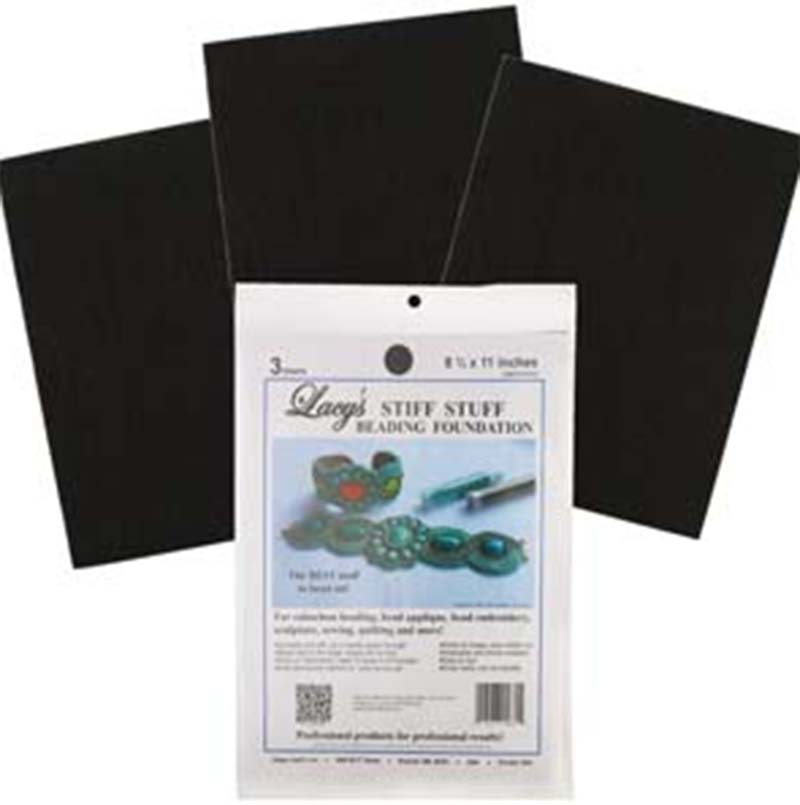 MS621-3BLACK: LACY'S STIFF STUFF BLACK 8 1/2 X 11 3 PACK