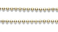 15CX1858-D: Ball Chain Diamond Cut 1.5mm ANT Brass