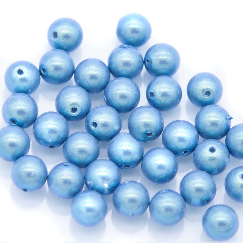 6CC670R: Preciosa Nacre Pearl Pearlescent Blue 6mm-25PC