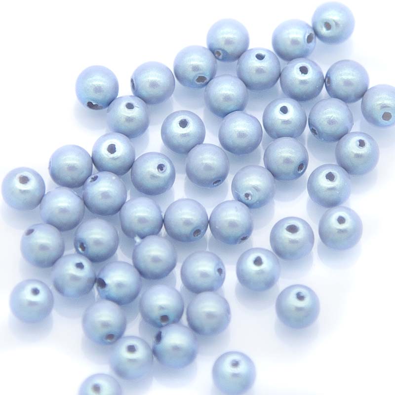 4CC602: Preciosa Nacre Pearl Perlescent Grey 4mm-50PC