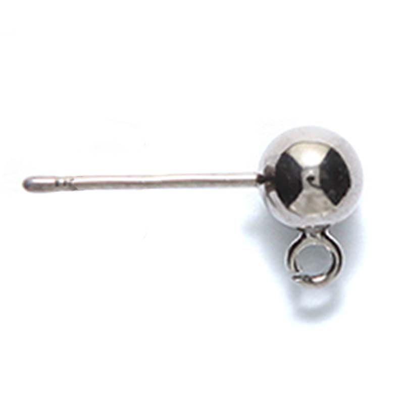 5FI6-GM: Ear Post with 5mm Ball GNMTL - 2PR