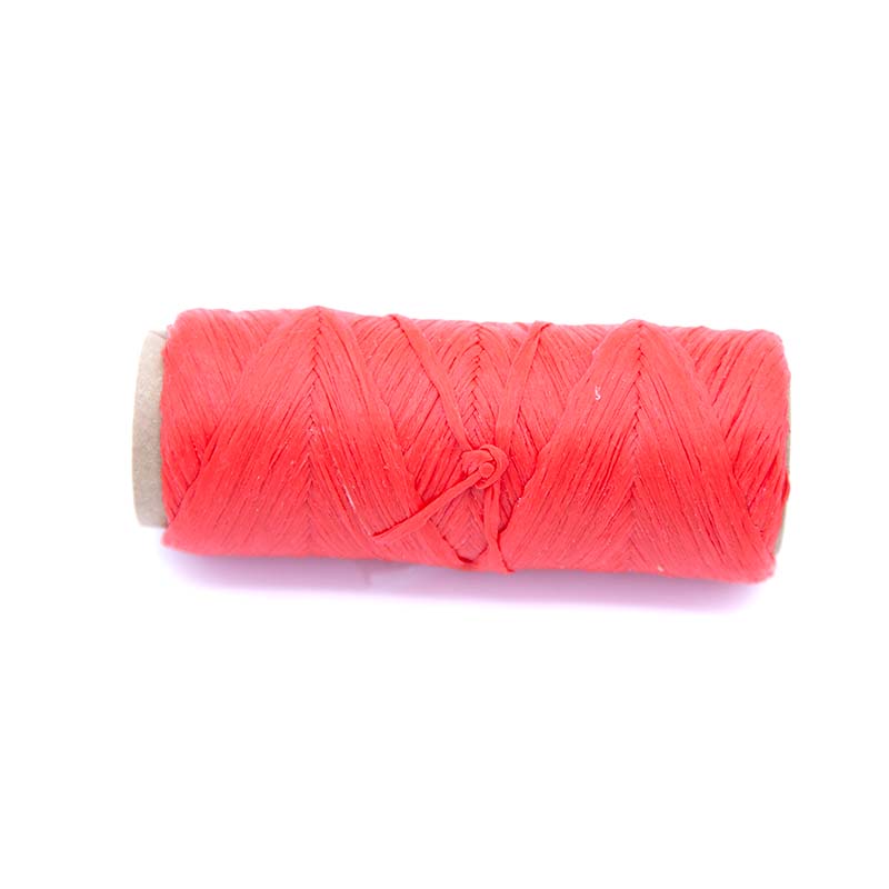 9TS143-1: Sinew Simulated Red 1oz 1/8 dia Flat 70lb Test