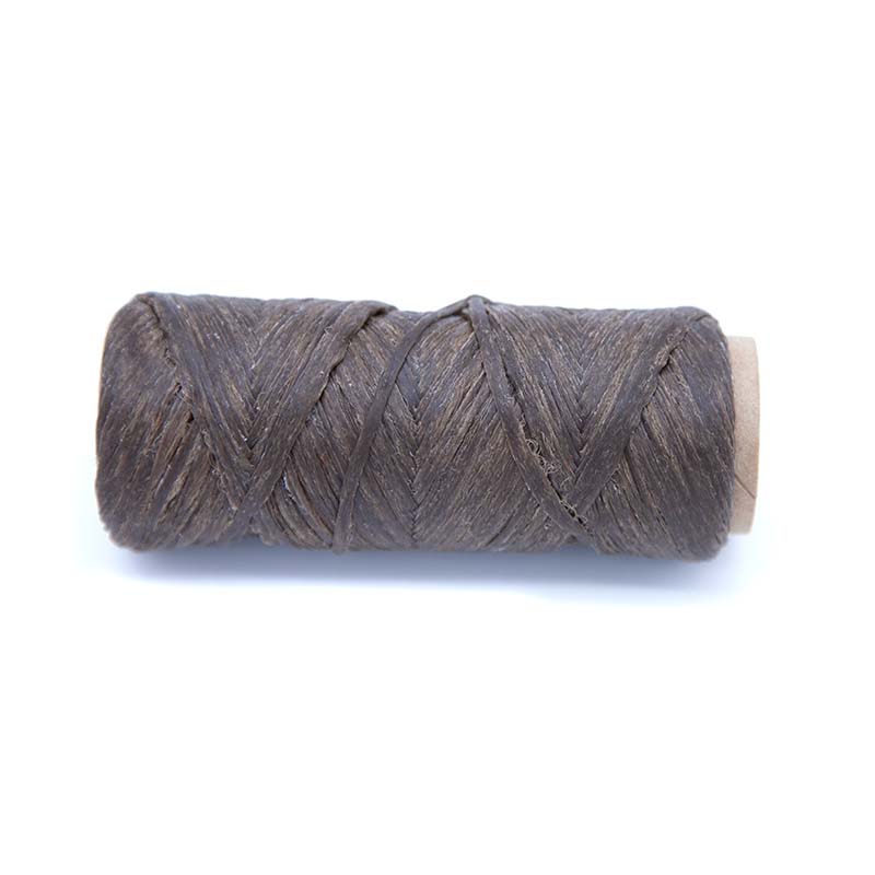 9TS156-1: Sinew Simulated Dk Brown 1oz tube aprox 100 ft 1/8 dia Flat 70lb Test