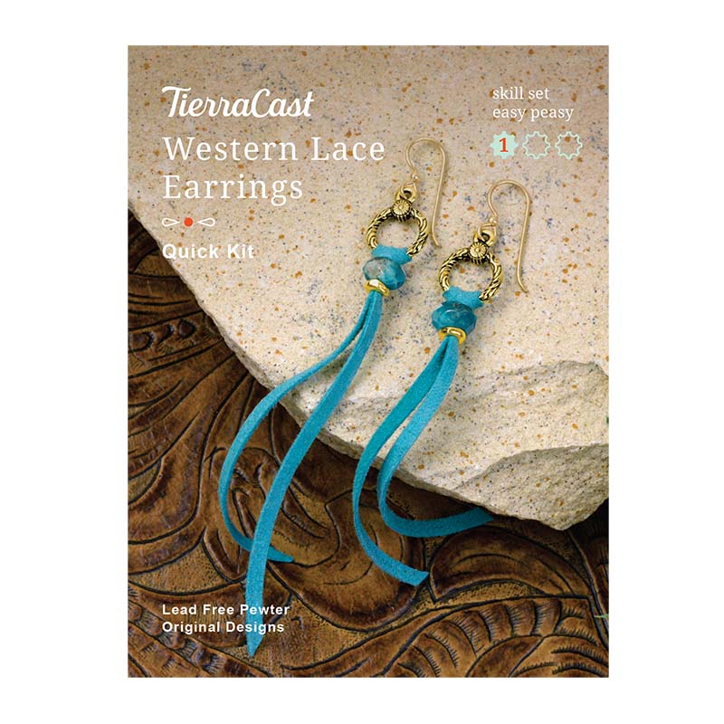 KT6956-TC: TC KIT, WESTERN LACE EARRING