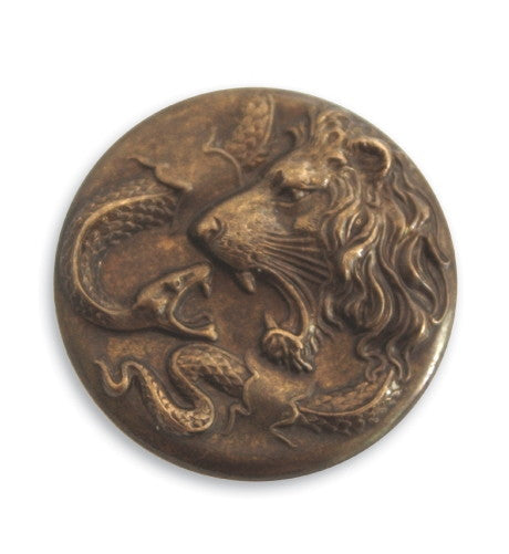 VJ3001: Vintaj Lion Snake Figural 30mm