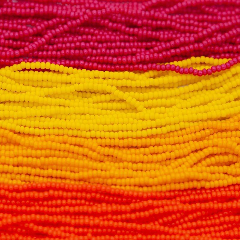 SB999-MX8: Seed Bead Bundle Tropical Sunset 11/0