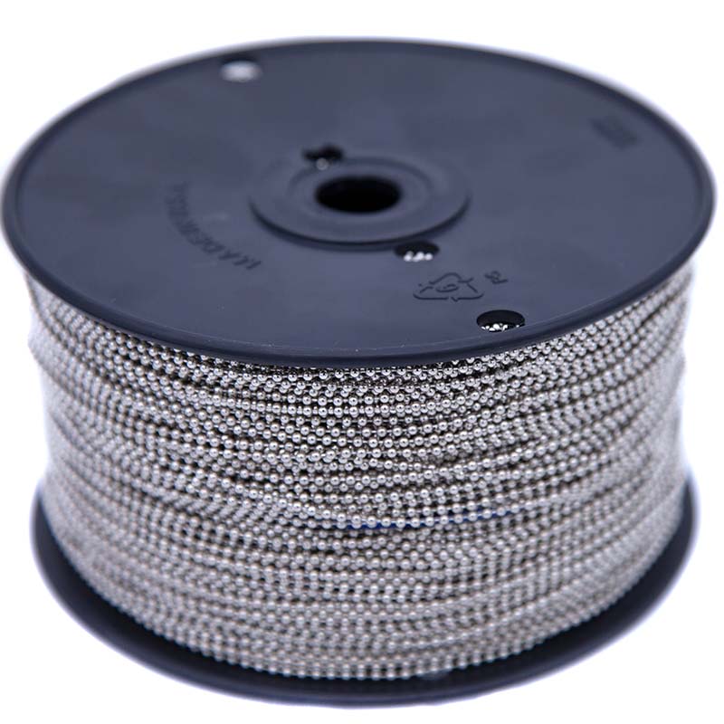 2CX815-1000: Ball Chain #3 NKL PLT 2.4mm 1000FT