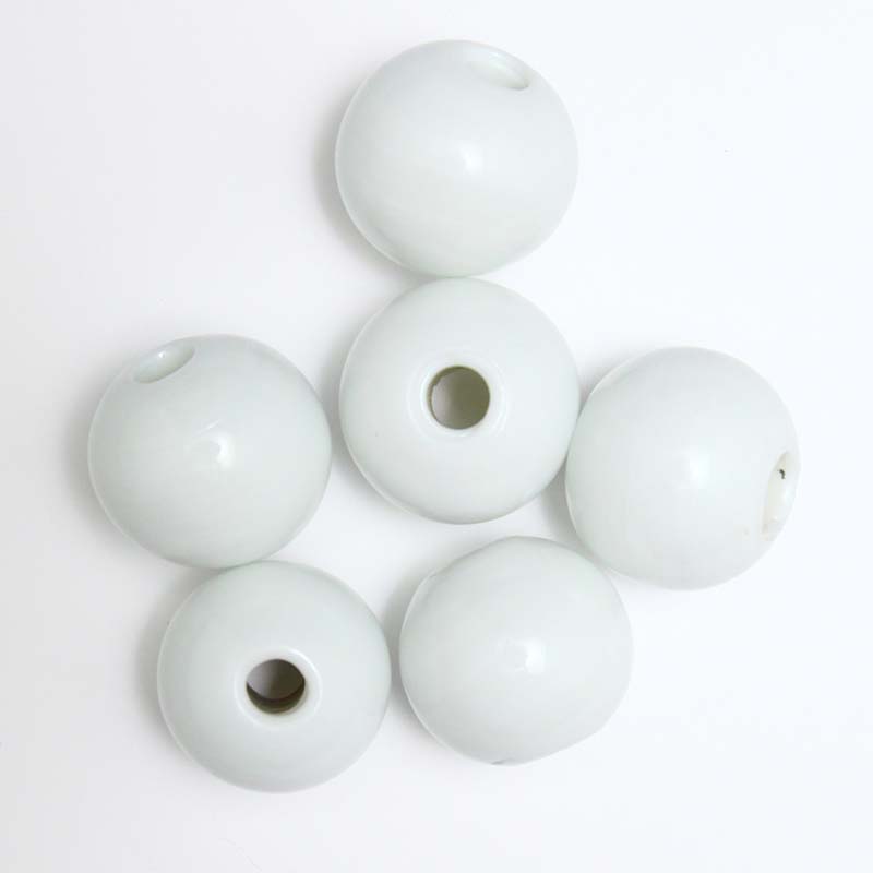 30IN112-RD: Round White 30mm 15PC