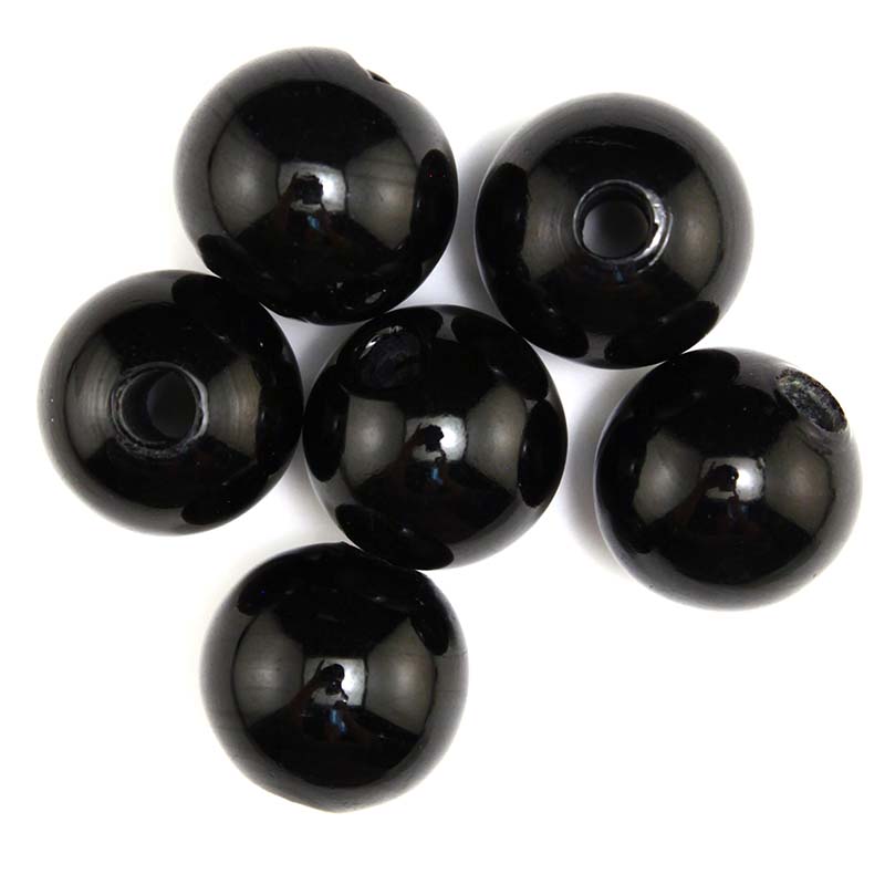 30IN109-RD: Round Black 30mm- 15PC