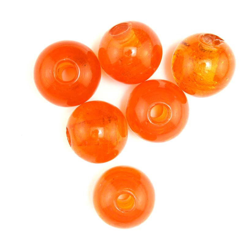 30IN232-RD: Round Orange Opal 30mm-15PC