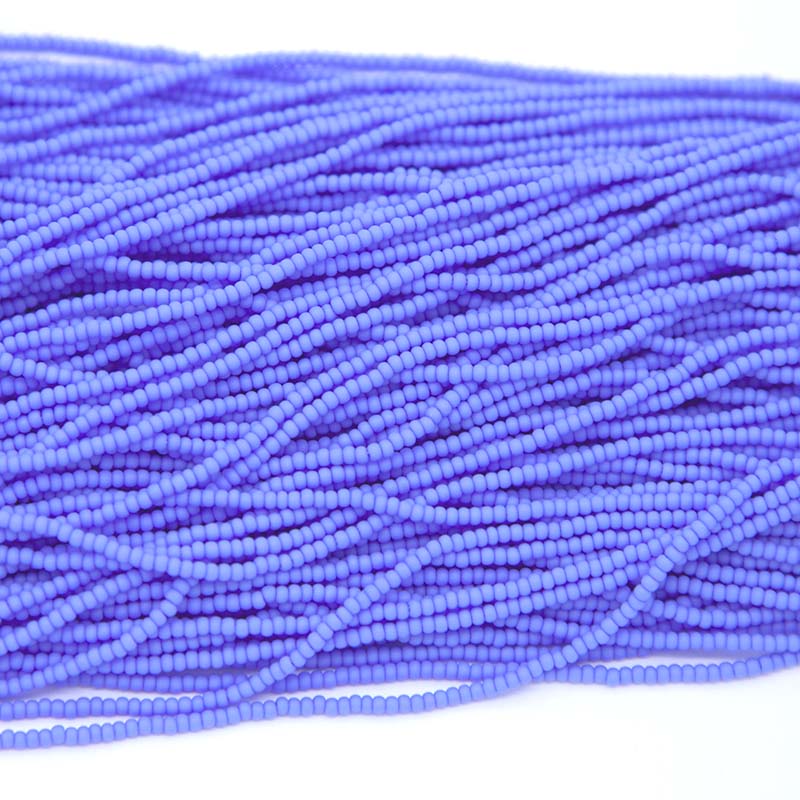 11SB170-M: CZ Seed Bead Op Powder Blue Matte 11/0 6HK