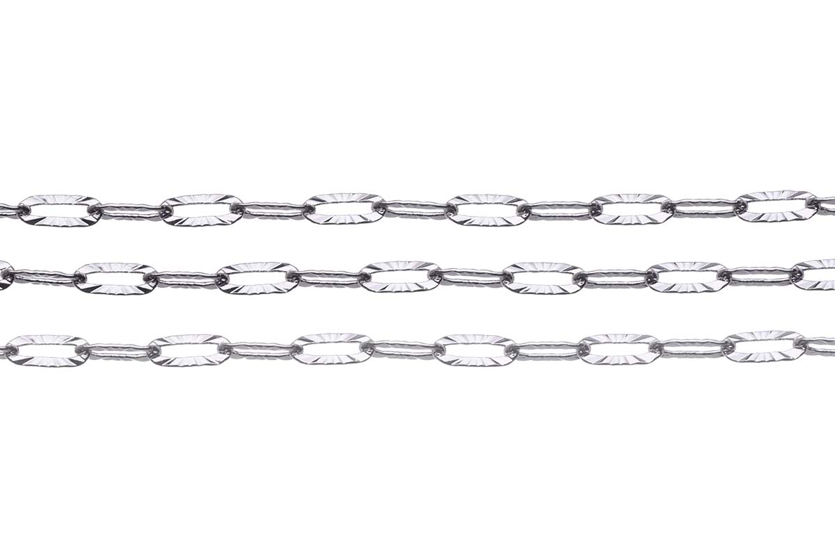 CX2607-S: Kinked Paperclip Cable Chain SPL