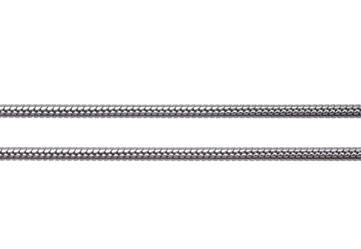 SX73: 1.25mm Snake Beading Chain Stainless Steel