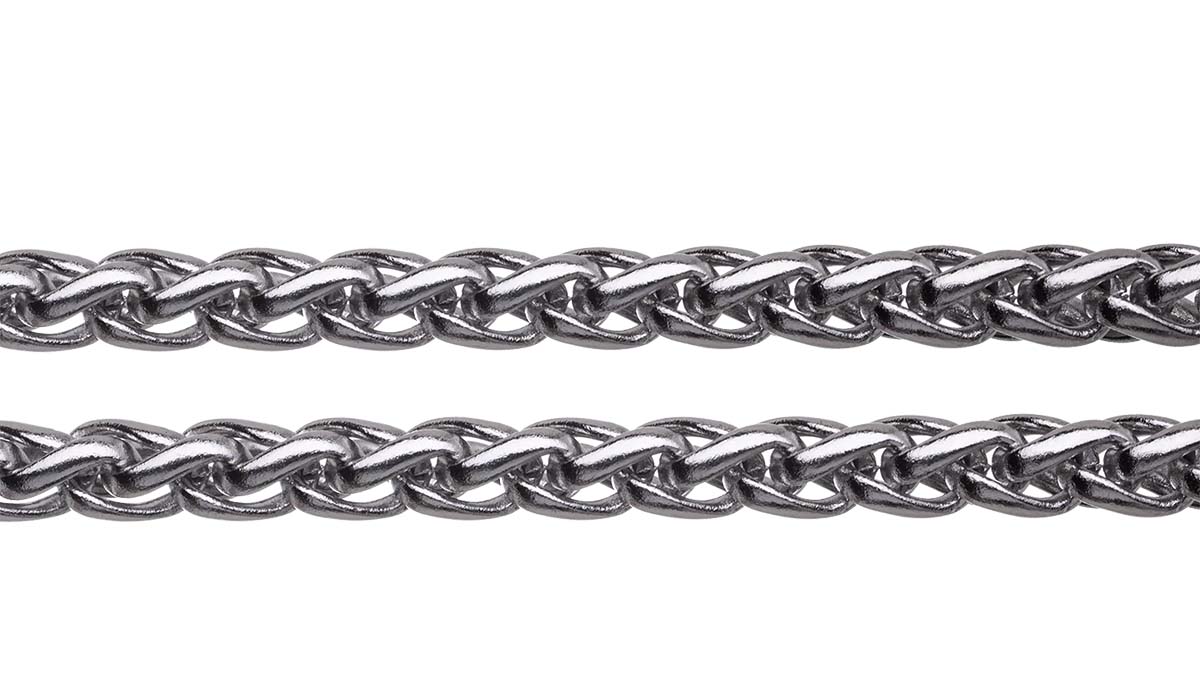 SX72: 3mm Wheat Chain Stainless Steel