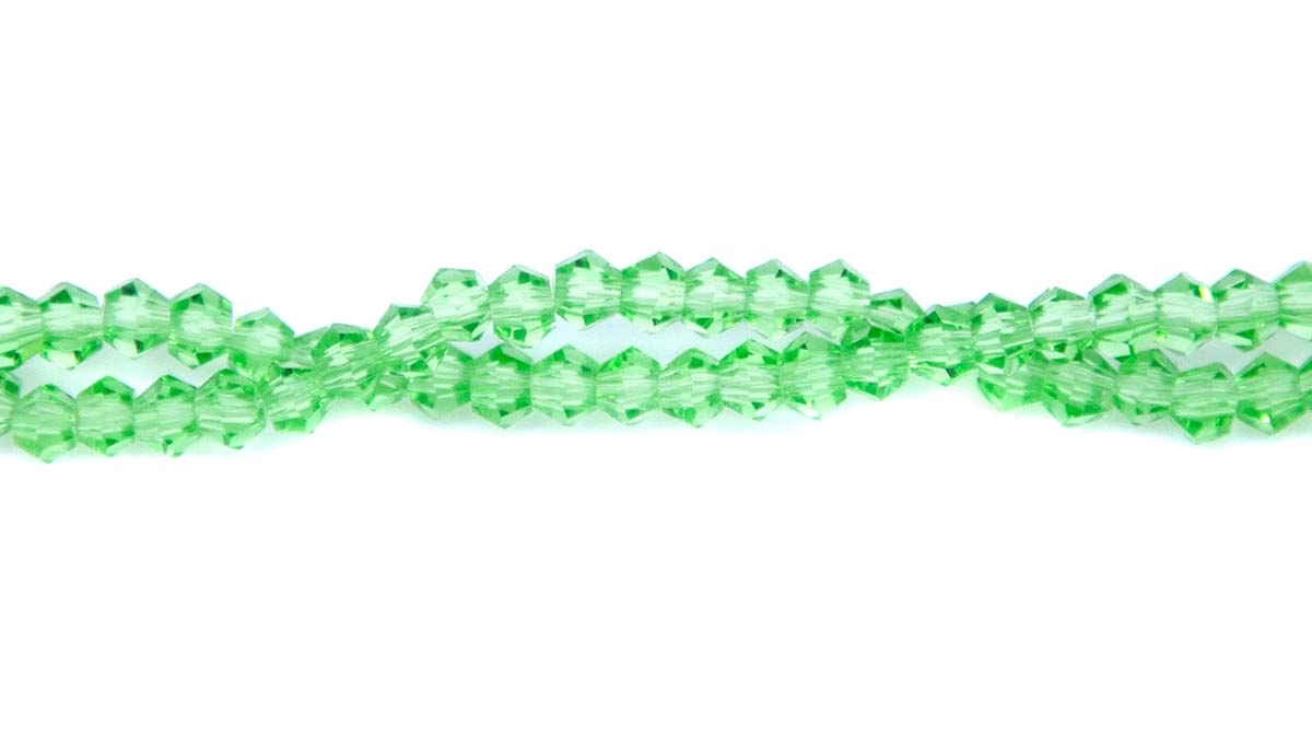 80CD281: Crystal Diamond Spring Green A A A 3MM 16" String