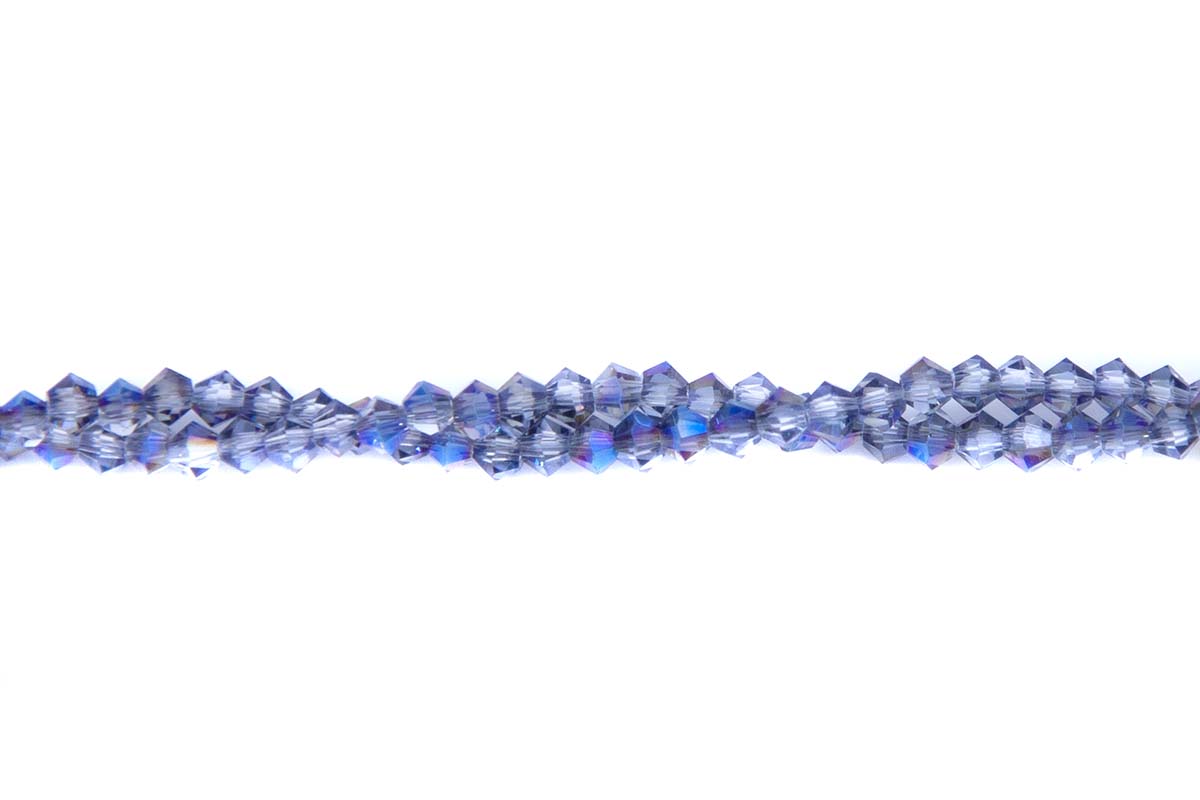 80CD506: Crystal Diamond Blue AB A A A 3MM 16" String