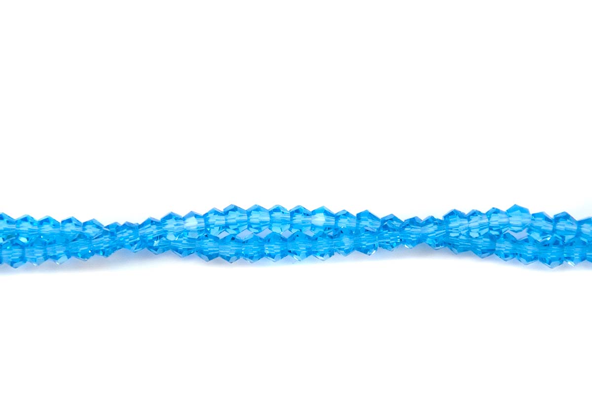 80CD263: Crystal Diamond Aqua Blue A A A 3MM 16" String