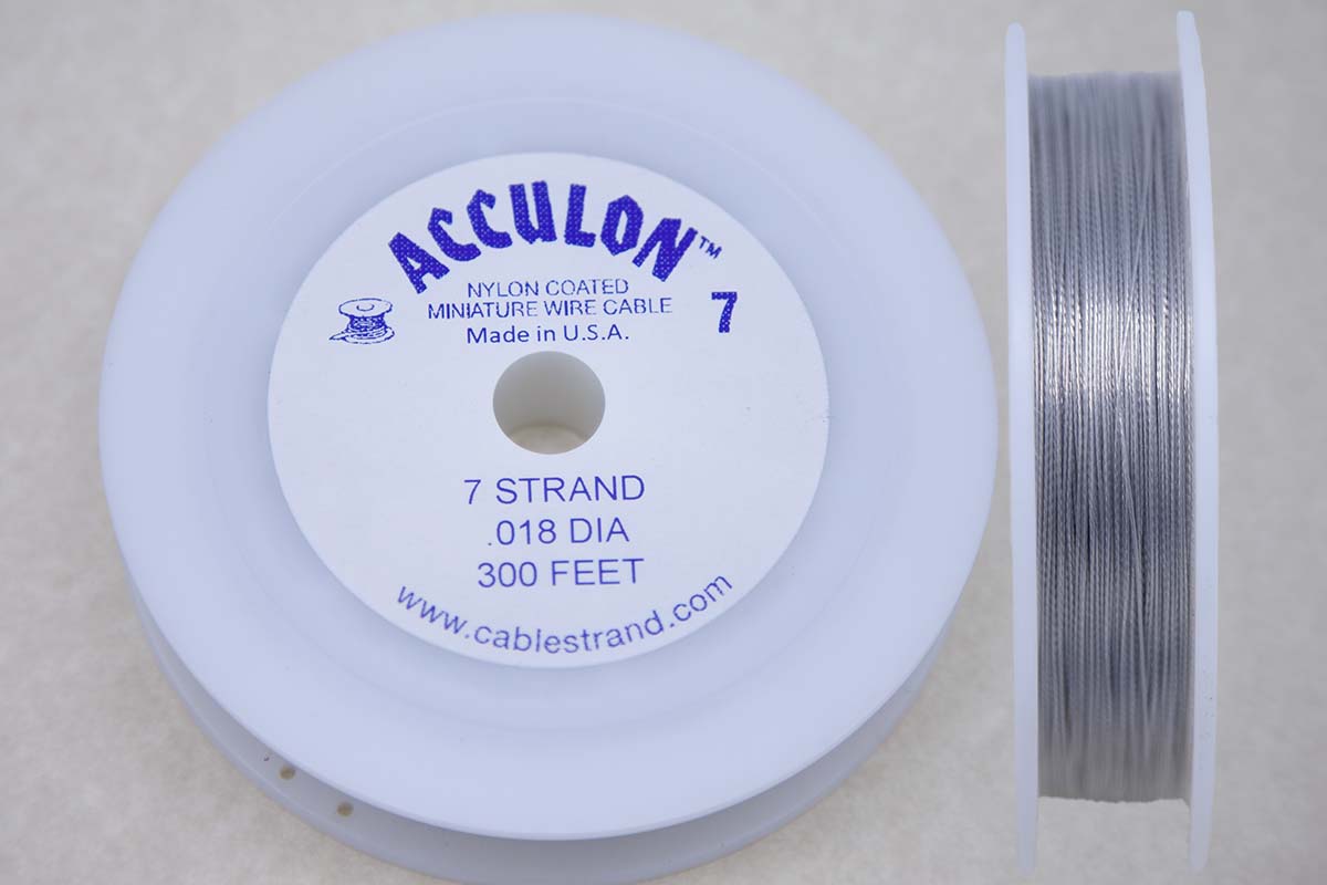 18FI297-300FT: Acculon Clear .018 7 Strand 300FT