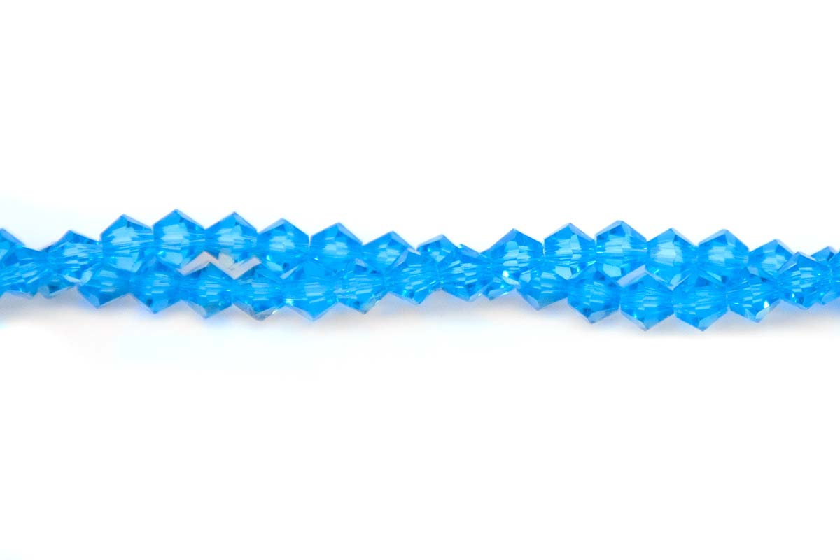 82CD263: Crystal Diamond Aqua Blue A A A 4MM 16" String