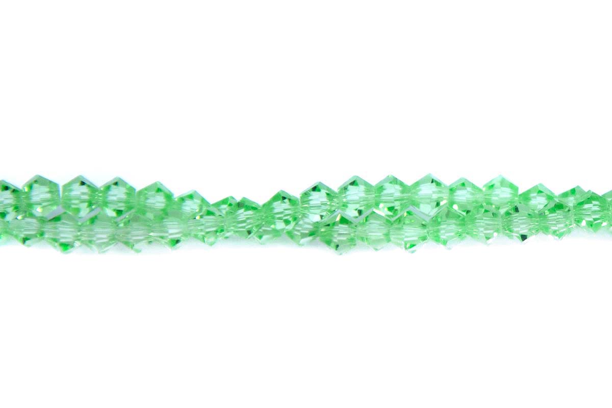 82CD281: Crystal Diamond Spring Green A A A 4MM 16" String