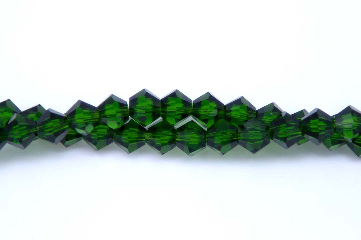 86CD284: Crystal Diamond Grass Green A A A 6MM 16" String