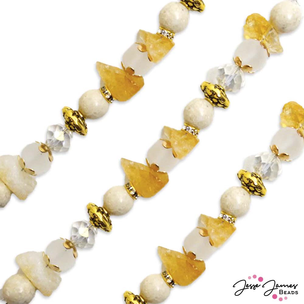 JJ05-PINA: On The Rocks Bead Strand in Pina Colada