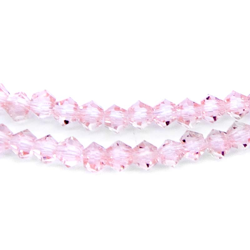 80CD291: Crystal Diamond Pink A A A 3MM 16" String