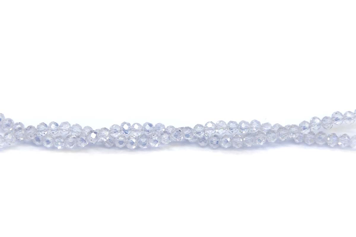 71CD513: Crystal Rondelle Crystal AB A A A 3X4MM 16" String