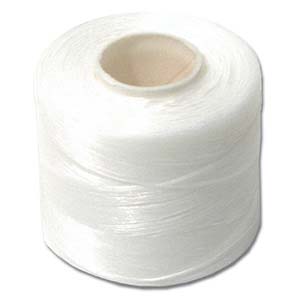 20TN112-LB: Nymo Size B White Large Bobbin 350 YD