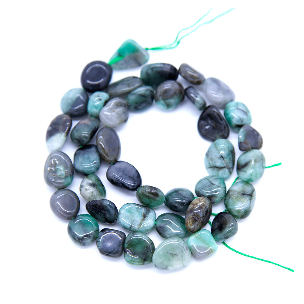 96ST632: Emerald Pebble 8-10mm 1STR