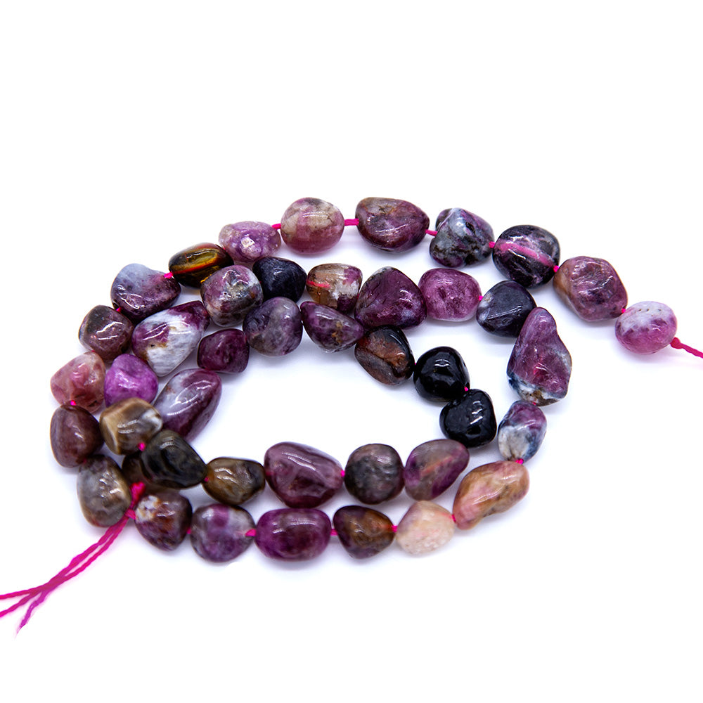 96ST492: Multicolor Tourmaline Pebble 8-10mm 1STR