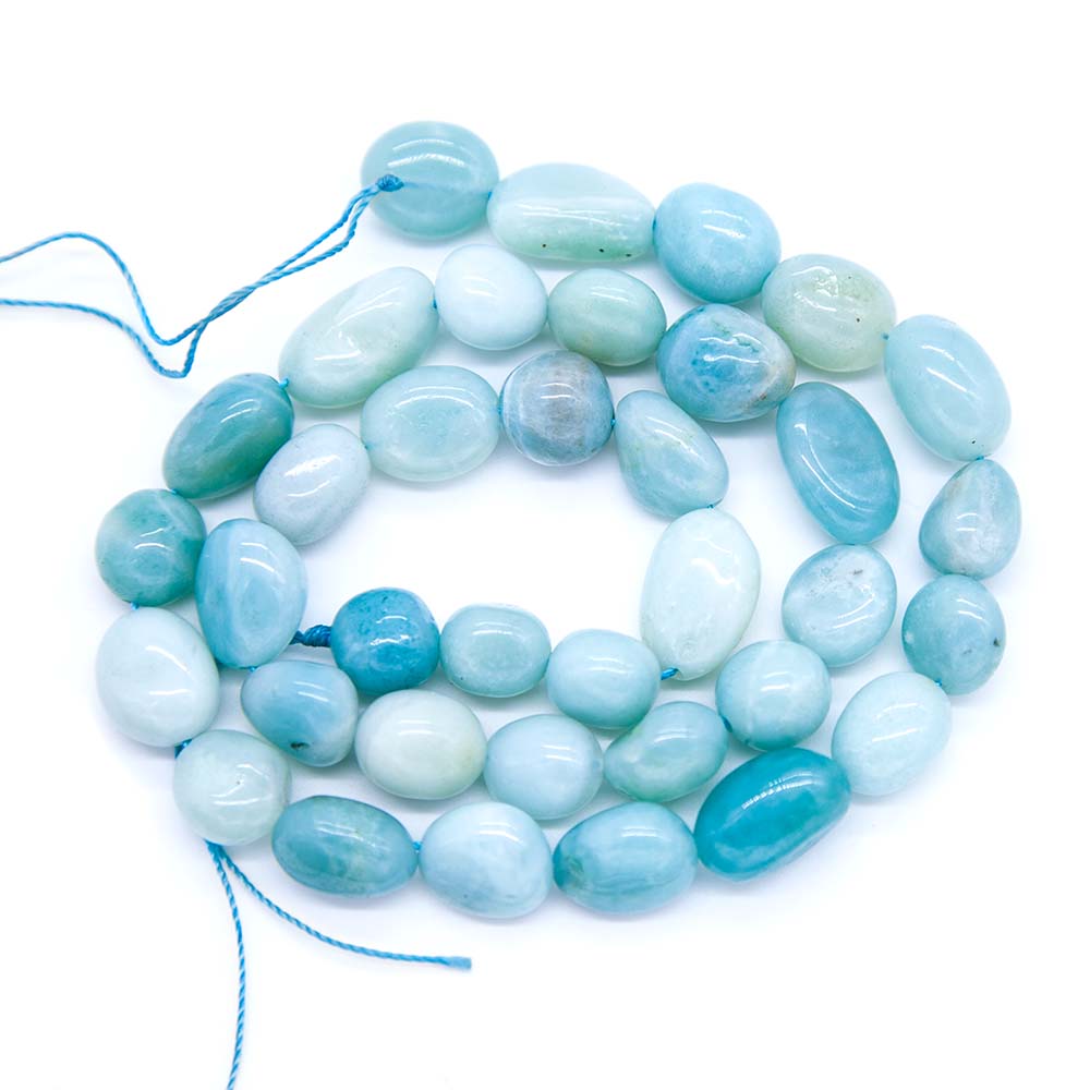 96ST436-M: Mulitcolor Amazonite Pebble 8-10mm 1STR