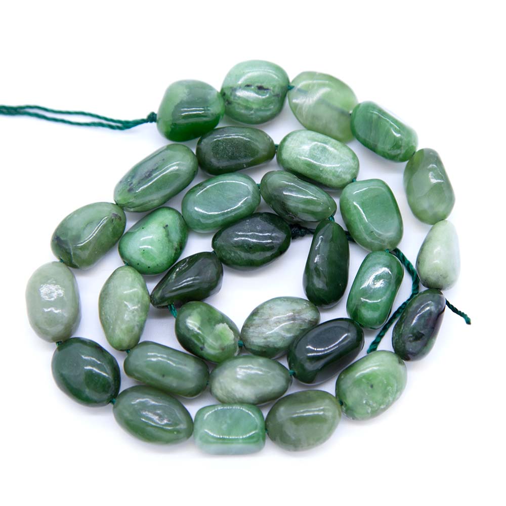 96ST406: Canadian Jade Pebble 8-10mm 1STR