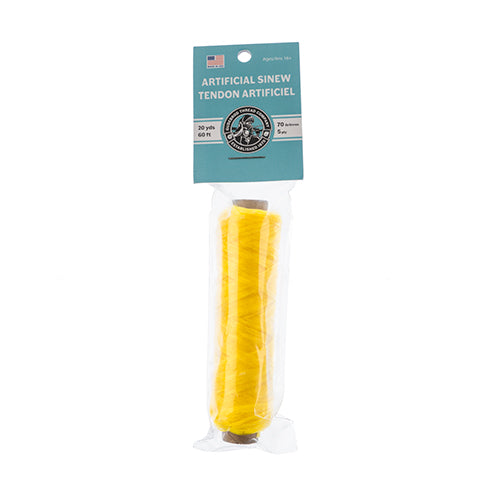 1TS124-B: Artificial Sinew Bobbin 60FT/20YD 5PLY 70LB Yellow