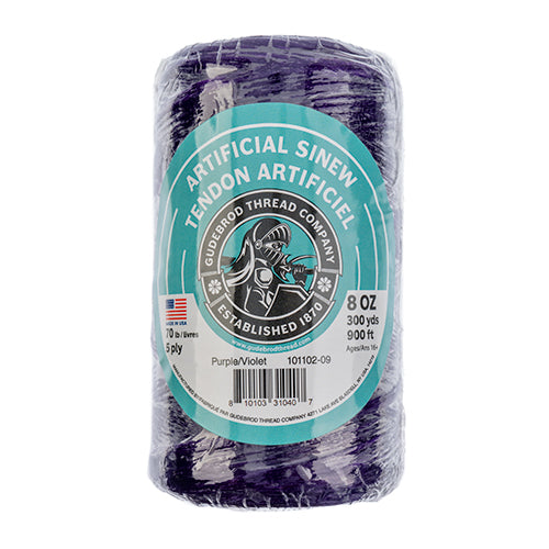 1TS198-800: Artificial Sinew 8OZ 900FT/300YD 5PLY 70LB Purple