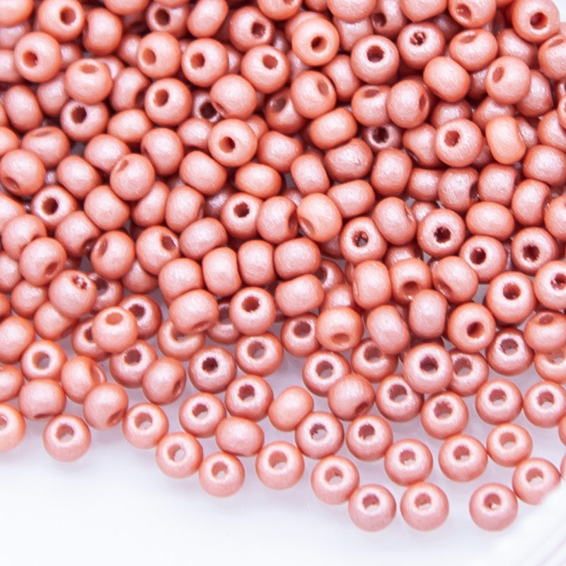 11SB953-PL: CZ Seed Bead Permalux Light Brown 11/0 - 200GM