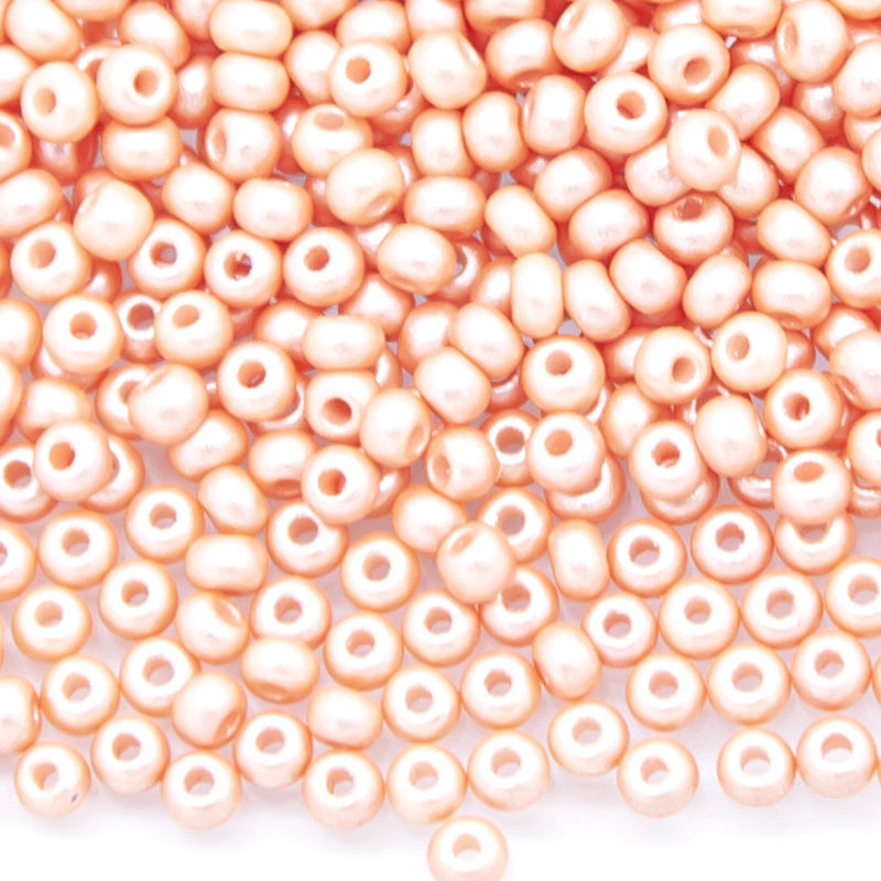 11SB933-PL: CZ Seed Bead Permalux Apricot 11/0 - 200GM