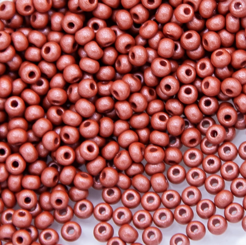 11SB956-PL: CZ Seed Bead Permalux Brown 11/0 - 200GM