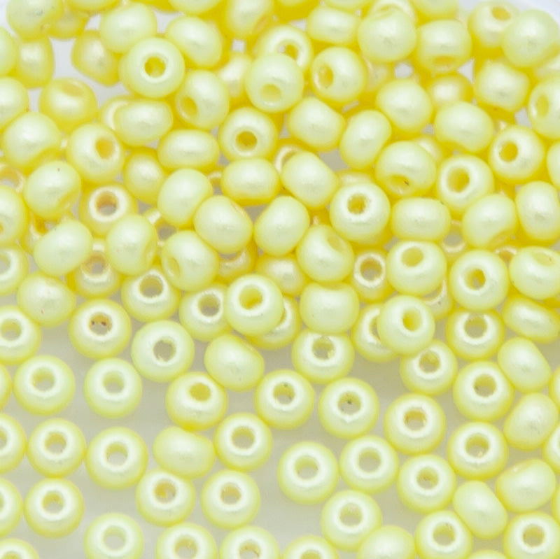 11SB921-PL: CZ Seed Bead Permalux Light Yellow 11/0 - 200GM