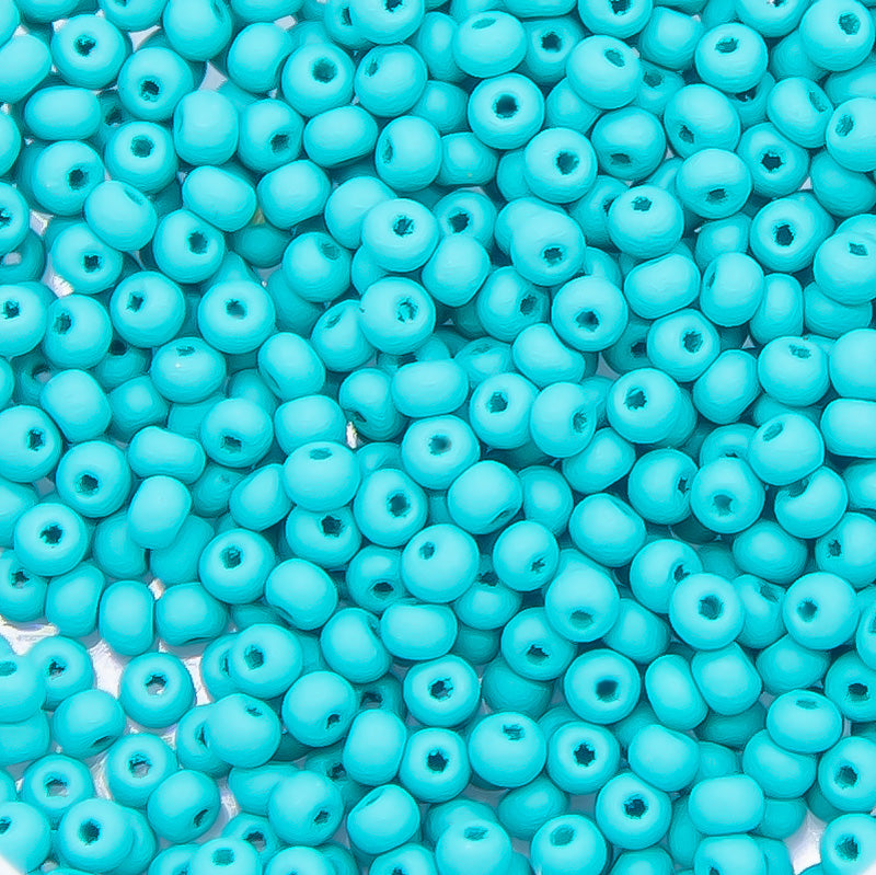 11SB985-PLM: CZ Seed Bead Permalux Sea Green Matte 11/0 - 200GM