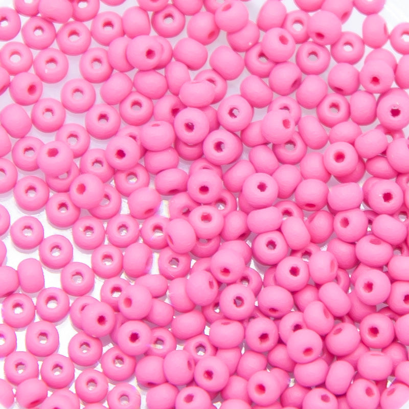 11SB994-PLM: CZ Seed Bead Permalux Fuchsia Matte 11/0 - 200GM