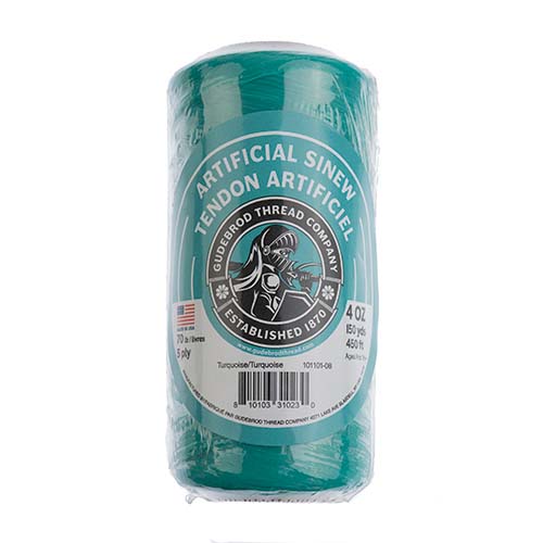 1TS164-400: Artificial Sinew 4OZ 450FT/150YD 5PLY 70LB Turquoise