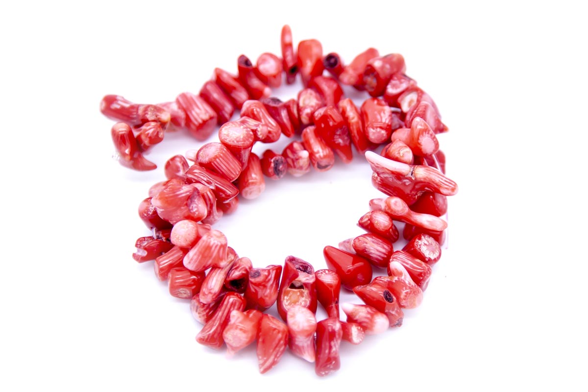 98ST440-14: Red Coral Sticks 10-15MM 16in ST